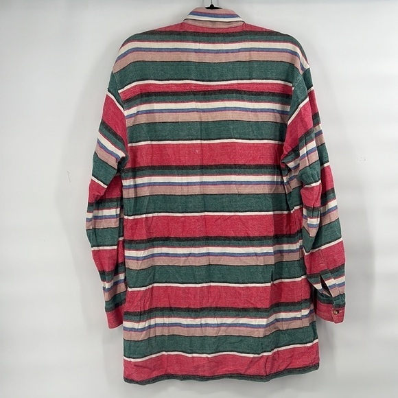 Vintage Abercrombie and Fitch wilderness gear western red stripe button shirt L - Picture 5 of 6